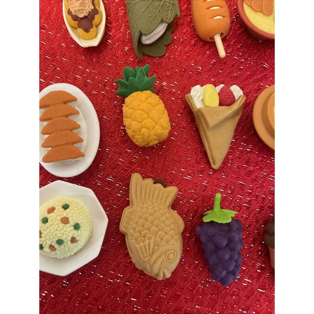 40 Japanese Iwako Erasers Mixed Food Animals  Products